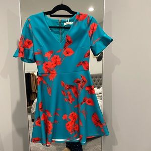 Ted Baker Turquoise dress Size 2 in ted baker sizing btwn a 6/8 in normal sizing